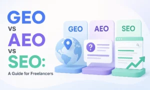 GEO vs AEO vs SEO: A Guide for Freelancers